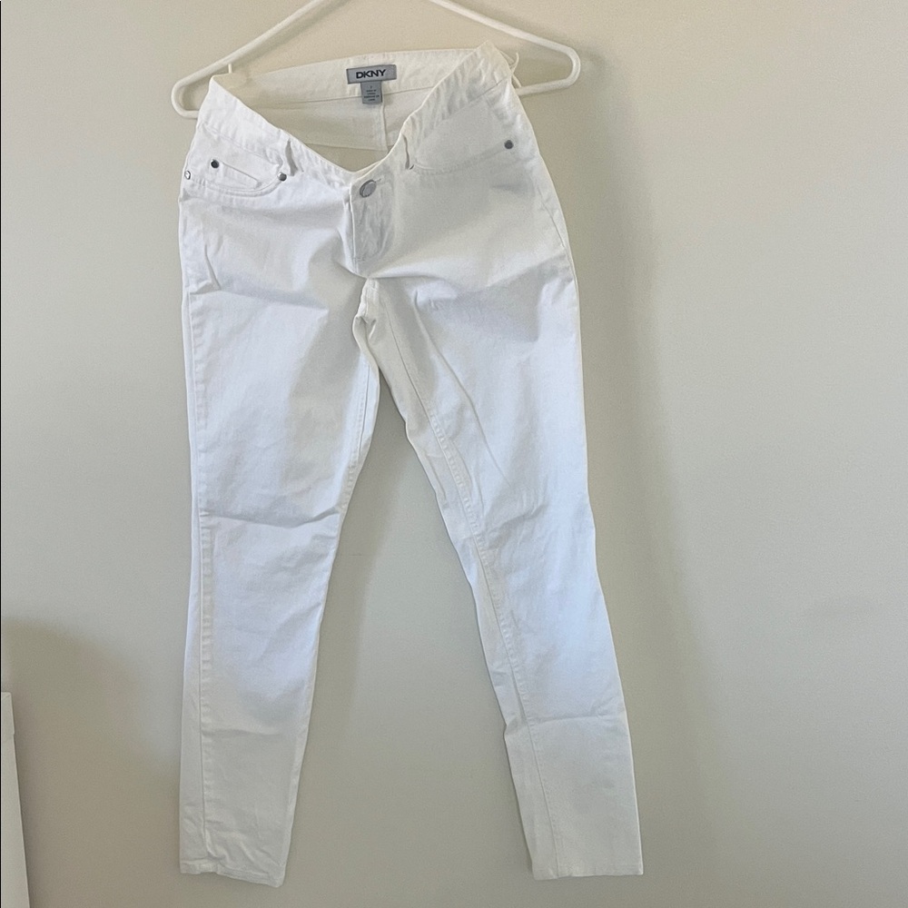 DKNY Women's Crisp White Skinny Jeans